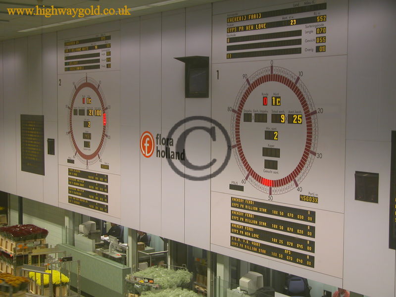 Flower Auction Clocks