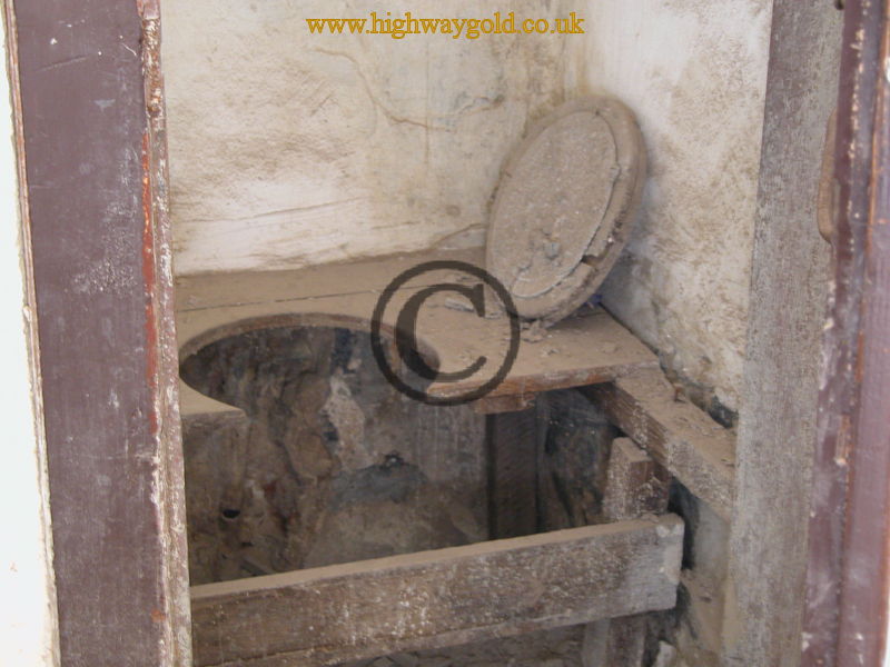 Single toilet in the mass cell