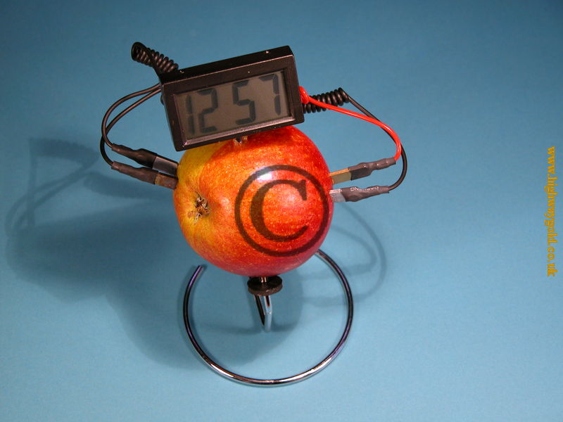 Fruit Powered Clock
