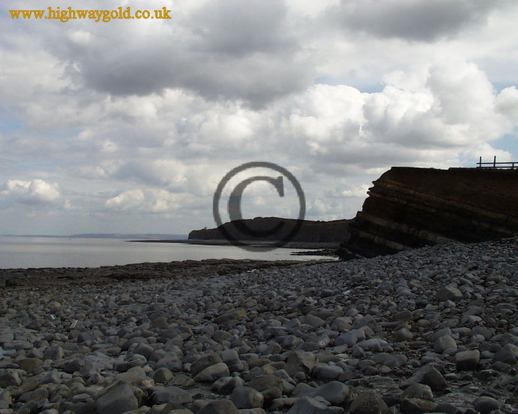 View along the coastline