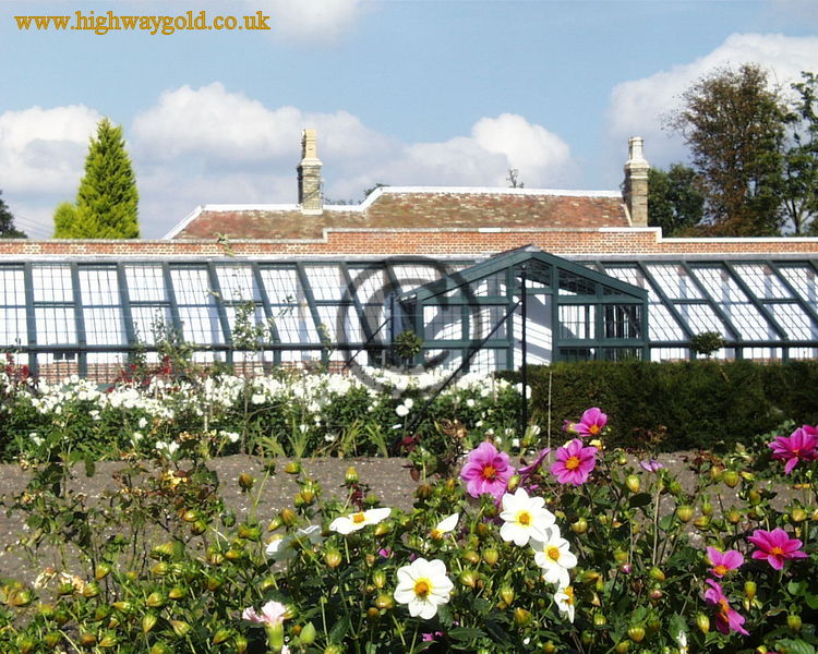 The restored glasshouse in the Walled Garden