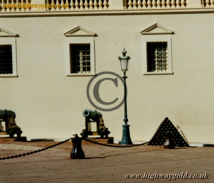 Displayed outside the Prince's Palace