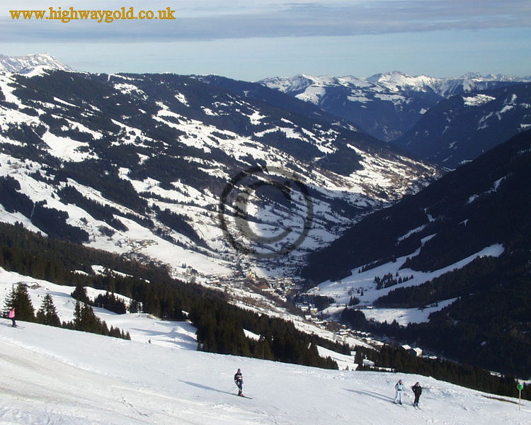 View across to Saalbach