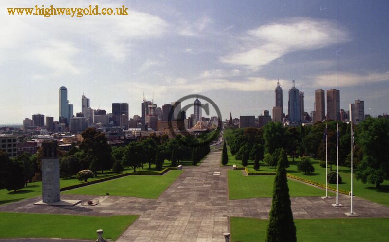 View from The Shrine of Remembrance