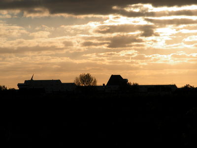 Building beside the river Lek