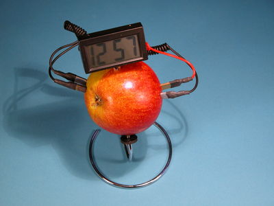Fruit Powered Clock
