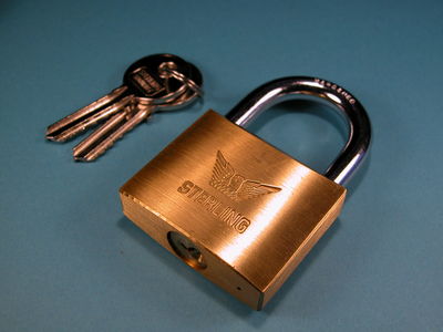Padlock and Keys