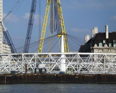 Construction of the Millennium Wheel