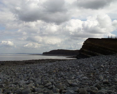 View along the coastline