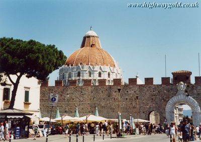 View towards the Baptistry